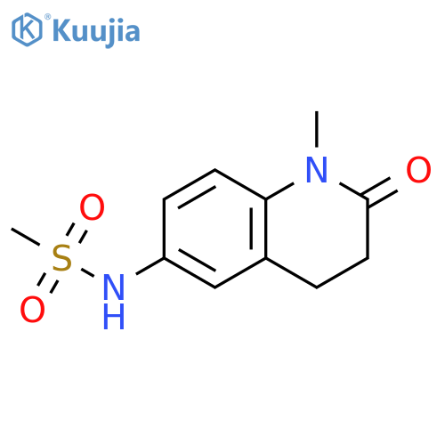 N-(1-methyl-2-oxo-1,2,3,4-tetrahydroquinolin-6-yl)methanesulfonamide structure