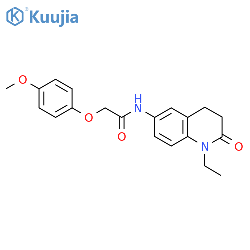 N-(1-ethyl-2-oxo-1,2,3,4-tetrahydroquinolin-6-yl)-2-(4-methoxyphenoxy)acetamide structure