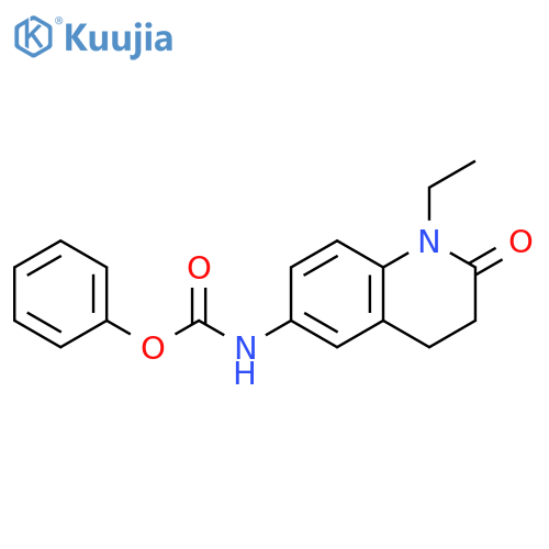 phenyl N-(1-ethyl-2-oxo-1,2,3,4-tetrahydroquinolin-6-yl)carbamate structure