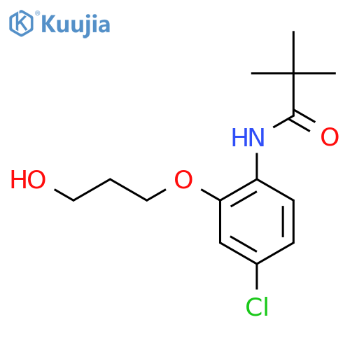 N-[4-Chloro-2-(3-hydroxypropoxy)phenyl]-2,2-dimethylpropanamide structure