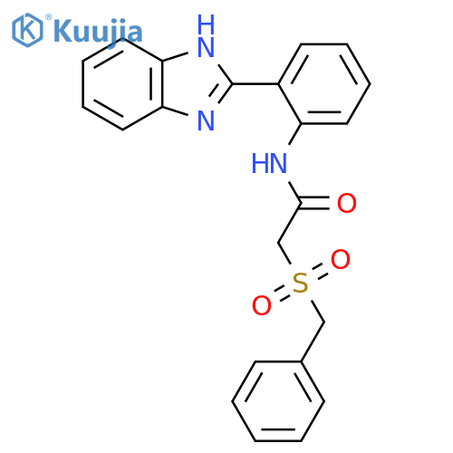 N-2-(1H-1,3-benzodiazol-2-yl)phenyl-2-phenylmethanesulfonylacetamide structure