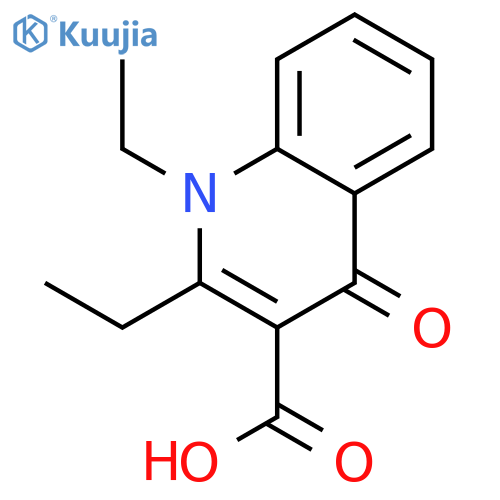 3-Quinolinecarboxylic acid, 1,2-diethyl-1,4-dihydro-4-oxo- structure