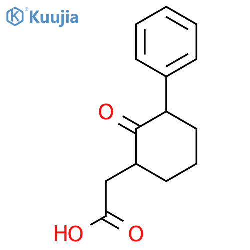 (2-Oxo-3-phenylcyclohexyl)aceticacid structure