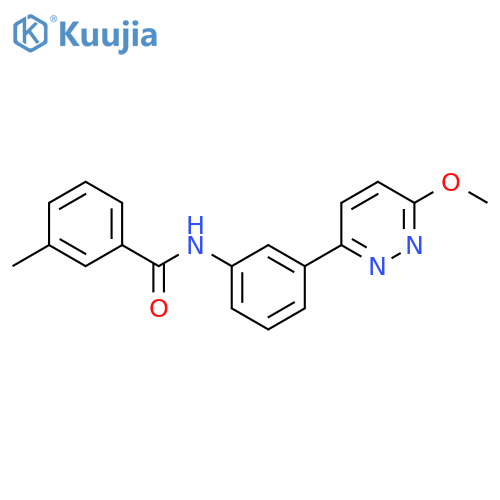N-3-(6-methoxypyridazin-3-yl)phenyl-3-methylbenzamide structure