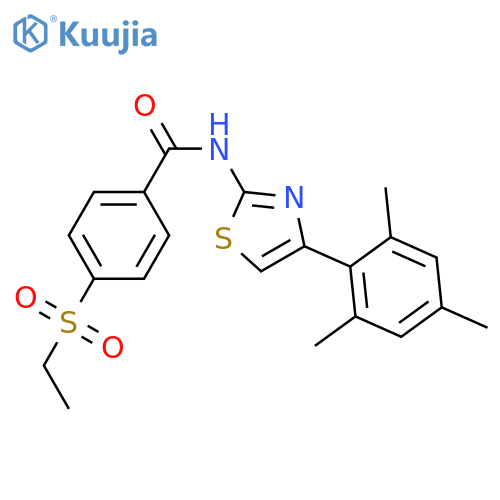 4-(ethanesulfonyl)-N-4-(2,4,6-trimethylphenyl)-1,3-thiazol-2-ylbenzamide structure
