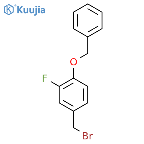 1-(Benzyloxy)-4-(bromomethyl)-2-fluorobenzene structure