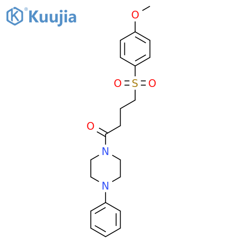 4-(4-methoxybenzenesulfonyl)-1-(4-phenylpiperazin-1-yl)butan-1-one structure