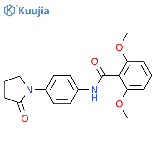 2,6-dimethoxy-N-4-(2-oxopyrrolidin-1-yl)phenylbenzamide structure