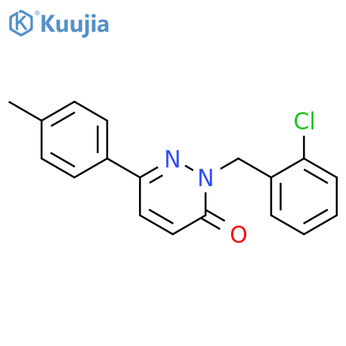 2-(2-chlorophenyl)methyl-6-(4-methylphenyl)-2,3-dihydropyridazin-3-one structure