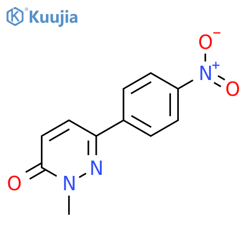 2-methyl-6-(4-nitrophenyl)-2,3-dihydropyridazin-3-one structure