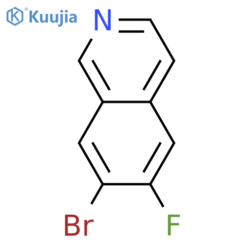 7-Bromo-6-fluoroisoquinoline structure