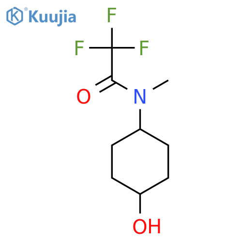 Acetamide, 2,2,2-trifluoro-N-(trans-4-hydroxycyclohexyl)-N-methyl- structure