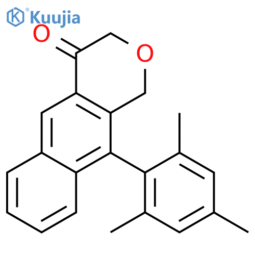 1H-Naphtho[2,3-c]pyran-4(3H)-one, 10-(2,4,6-trimethylphenyl)- structure