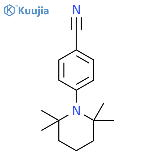 Benzonitrile, 4-(2,2,6,6-tetramethyl-1-piperidinyl)- structure