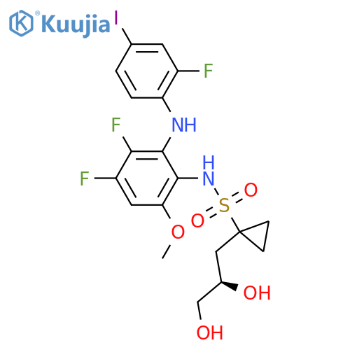 Refametinib (R enantiomer) structure