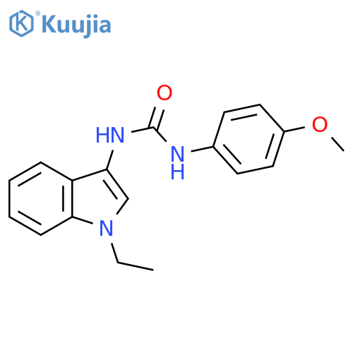 3-(1-ethyl-1H-indol-3-yl)-1-(4-methoxyphenyl)urea structure