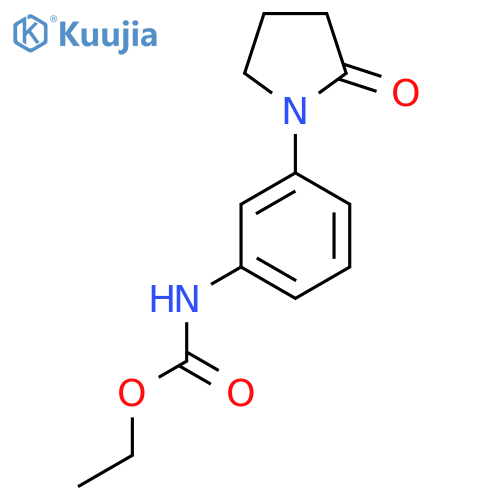 ethyl N-3-(2-oxopyrrolidin-1-yl)phenylcarbamate structure