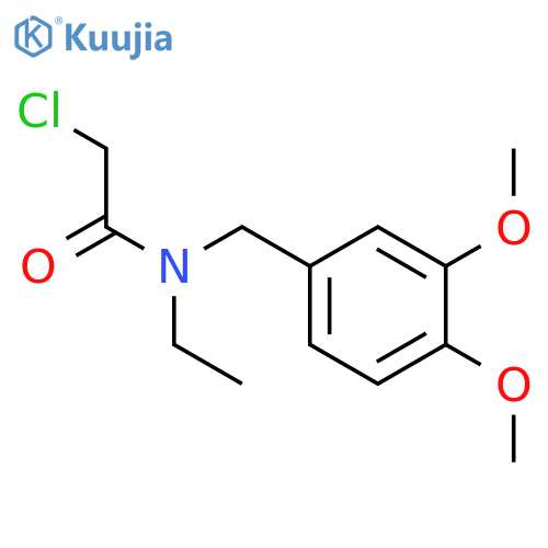 2-Chloro-N-(3,4-Dimethoxyphenyl)Methyl-N-Ethylacetamide structure