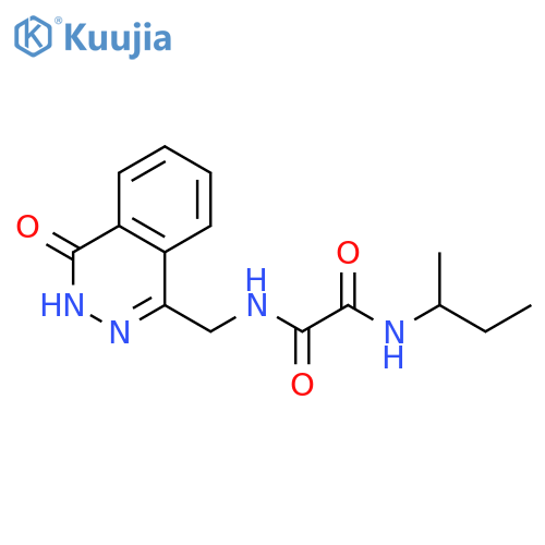 N-(butan-2-yl)-N'-(4-oxo-3,4-dihydrophthalazin-1-yl)methylethanediamide structure