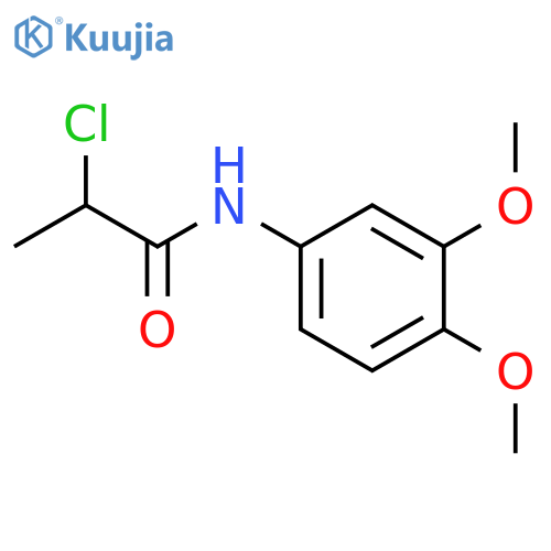 2-chloro-N-(3,4-dimethoxyphenyl)propanamide structure