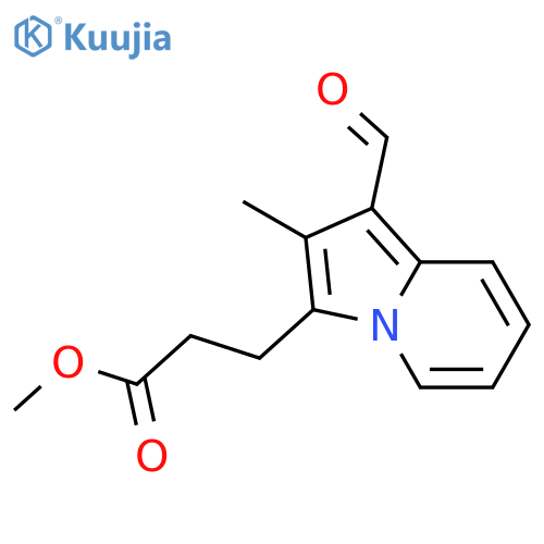 methyl 3-(1-formyl-2-methylindolizin-3-yl)propanoate structure