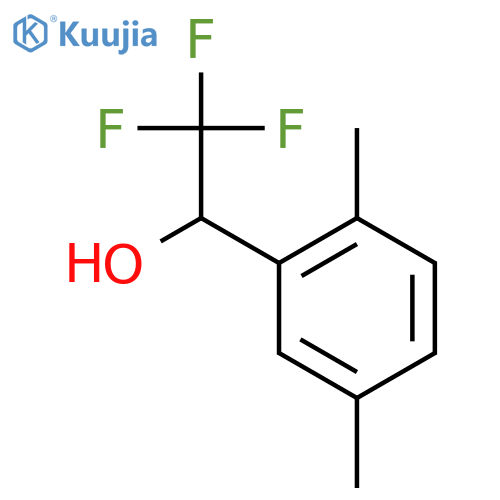 1-(2,5-dimethylphenyl)-2,2,2-trifluoroethan-1-ol structure