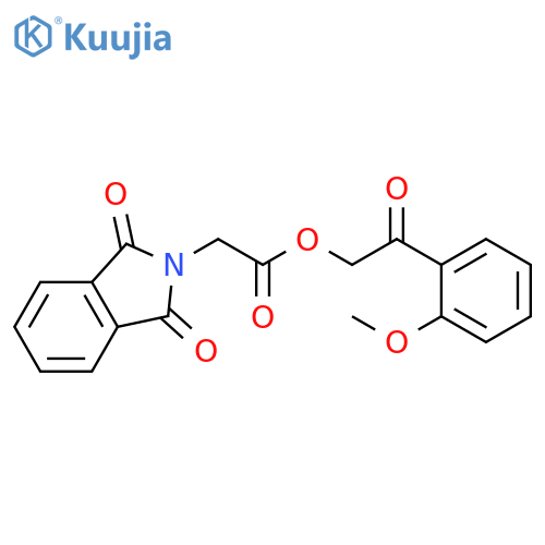 2-(2-methoxyphenyl)-2-oxoethyl 2-(1,3-dioxo-2,3-dihydro-1H-isoindol-2-yl)acetate structure