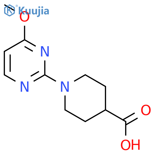 1-(4-METHOXYPYRIMIDIN-2-YL)PIPERIDINE-4-CARBOXYLIC ACID structure