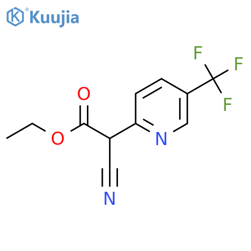 ethyl 2-cyano-2-5-(trifluoromethyl)pyridin-2-ylacetate structure