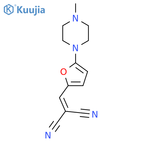 {[5-(4-Methylpiperazin-1-yl)furan-2-yl]methylidene}propanedinitrile structure