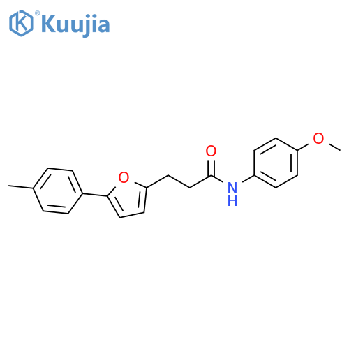 N-(4-methoxyphenyl)-3-5-(4-methylphenyl)furan-2-ylpropanamide structure