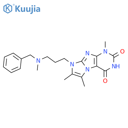 8-{3-benzyl(methyl)aminopropyl}-1,6,7-trimethyl-1H,2H,3H,4H,8H-imidazo1,2-gpurine-2,4-dione structure