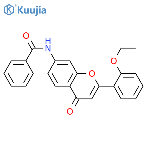 N-2-(2-ethoxyphenyl)-4-oxo-4H-chromen-7-ylbenzamide structure