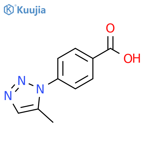 4-(5-methyl-1H-1,2,3-triazol-1-yl)benzoic acid structure