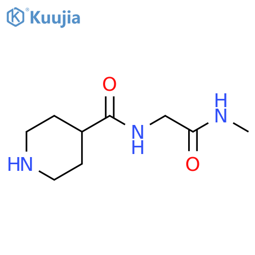 N-methyl-2-(piperidin-4-yl)formamidoacetamide structure