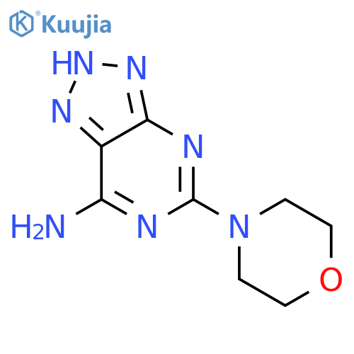 3H-1,2,3-Triazolo[4,5-d]pyrimidin-7-amine,5-(4-morpholinyl)- structure