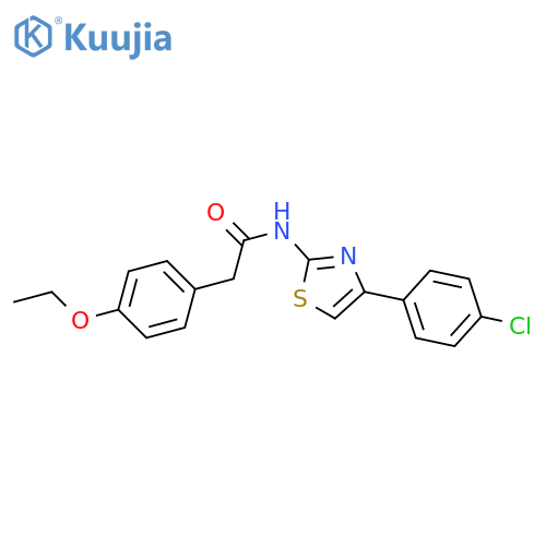 N-4-(4-chlorophenyl)-1,3-thiazol-2-yl-2-(4-ethoxyphenyl)acetamide structure