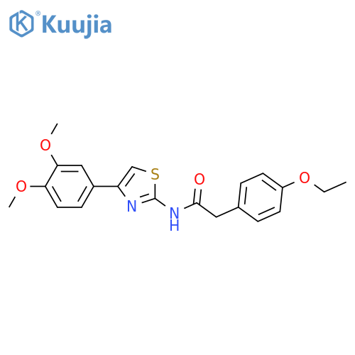 N-4-(3,4-dimethoxyphenyl)-1,3-thiazol-2-yl-2-(4-ethoxyphenyl)acetamide structure