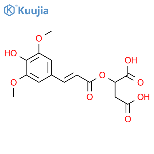 Butanedioic acid,[[(2E)-3-(4-hydroxy-3,5-dimethoxyphenyl)-1-oxo-2-propenyl]oxy]- structure