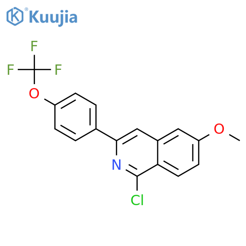 Isoquinoline, 1-chloro-6-methoxy-3-[4-(trifluoromethoxy)phenyl]- structure