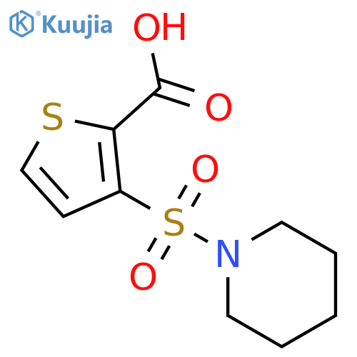 3-(Piperidine-1-sulfonyl)thiophene-2-carboxylic Acid structure