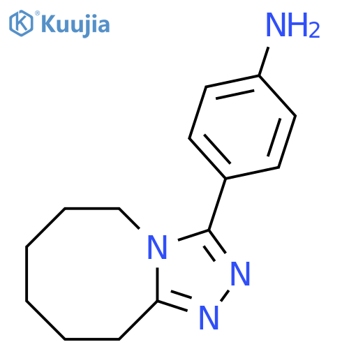 4-{5H,6H,7H,8H,9H,10H-1,2,4triazolo4,3-aazocin-3-yl}aniline structure