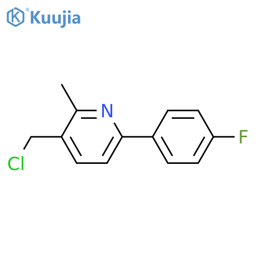 Pyridine, 3-(chloromethyl)-6-(4-fluorophenyl)-2-methyl- structure