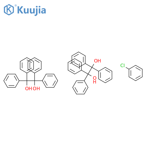 1,2-Ethanediol, 1,1,2,2-tetraphenyl-, compd. with chlorobenzene (2:1) structure