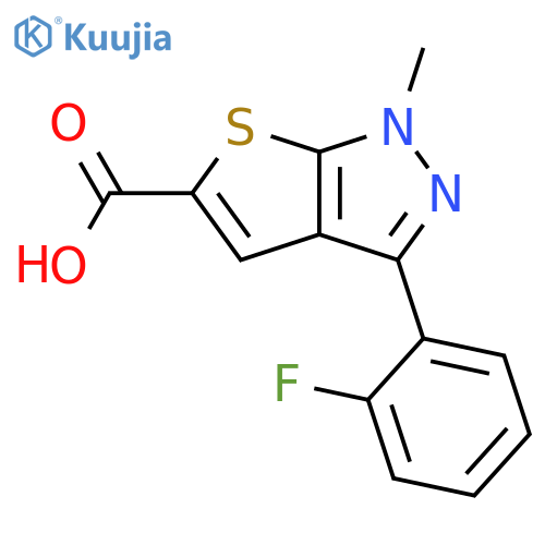 1H-Thieno[2,3-c]pyrazole-5-carboxylic acid,3-(2-fluorophenyl)-1-methyl- structure