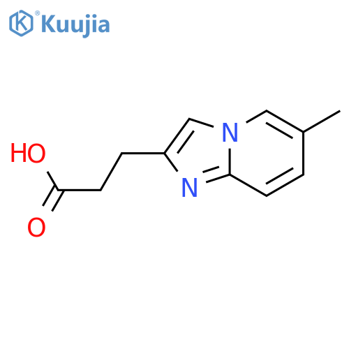 3-(6-Methylimidazo1,2-apyridin-2-yl)propanoic acid structure