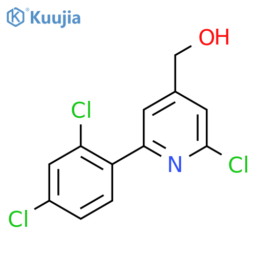 (2-Chloro-6-(2,4-dichlorophenyl)pyridin-4-yl)methanol structure