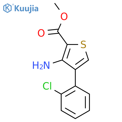 Methyl 3-amino-4-(2-chlorophenyl)-thiophene-2-carboxylate structure