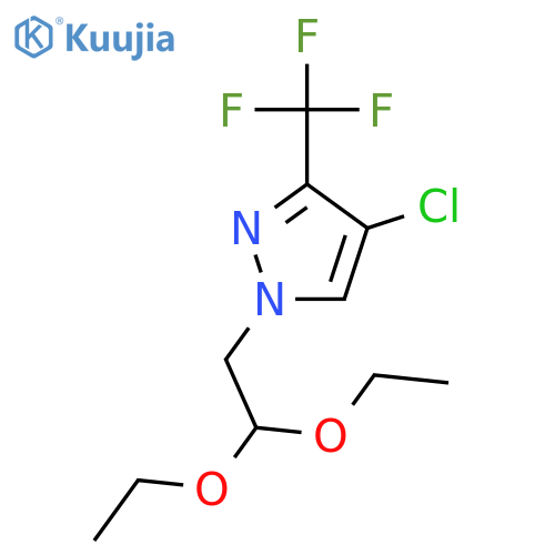 4-Chloro-1-(2,2-diethoxyethyl)-3-(trifluoromethyl)-1H-pyrazole structure