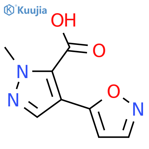 4-isoxazol-5-yl-1-methyl-1H-pyrazole-5-carboxylic Acid structure